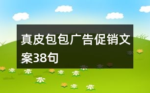 真皮包包廣告促銷文案38句