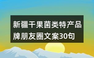 新疆干果、菌類特產(chǎn)品牌朋友圈文案30句