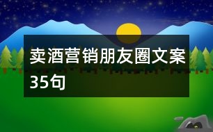 賣酒營(yíng)銷朋友圈文案35句