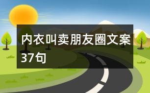 內(nèi)衣叫賣朋友圈文案37句