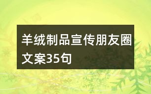 羊絨制品宣傳朋友圈文案35句