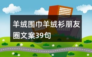 羊絨圍巾羊絨衫朋友圈文案39句