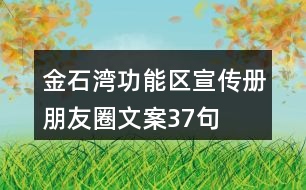 金石灣功能區(qū)宣傳冊朋友圈文案37句