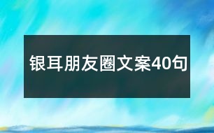 銀耳朋友圈文案40句