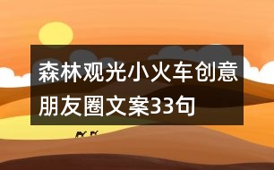 森林觀光小火車創(chuàng)意朋友圈文案33句