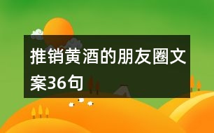 推銷黃酒的朋友圈文案36句