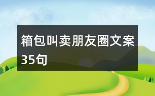 箱包叫賣朋友圈文案35句