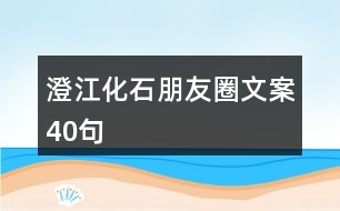 澄江化石朋友圈文案40句