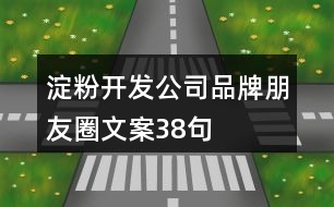 淀粉開發(fā)公司品牌朋友圈文案38句