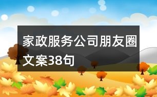 家政服務公司朋友圈文案38句