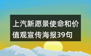 上汽新愿景、使命和價值觀宣傳海報39句