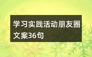 學習實踐活動朋友圈文案36句