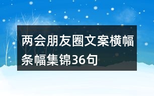 兩會朋友圈文案橫幅、條幅集錦36句