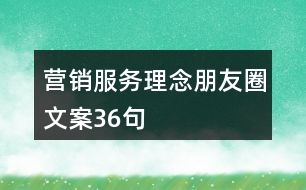 營銷服務(wù)理念朋友圈文案36句