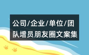 公司/企業(yè)/單位/團(tuán)隊(duì)增員朋友圈文案集錦40句