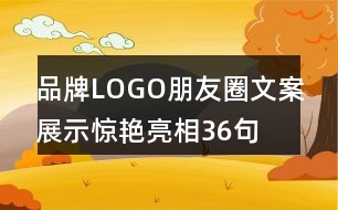 品牌LOGO朋友圈文案展示驚艷亮相36句