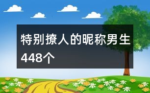 特別撩人的昵稱男生448個