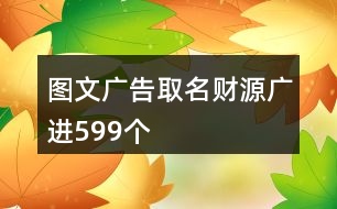 圖文廣告取名財源廣進(jìn)599個