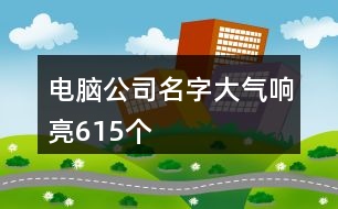 電腦公司名字大氣響亮615個(gè)