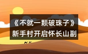 《不就一顆破珠子》新手村開啟懷長山副本攻略