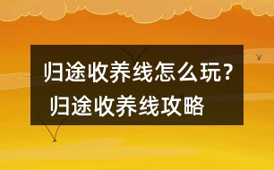 歸途收養(yǎng)線怎么玩？ 歸途收養(yǎng)線攻略