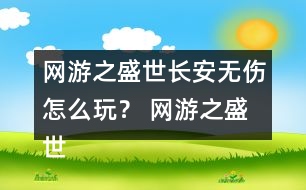 網(wǎng)游之盛世長(zhǎng)安無(wú)傷怎么玩？ 網(wǎng)游之盛世長(zhǎng)安無(wú)傷攻略