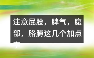 注意“屁股，脾氣，腹部，胳膊”這幾個(gè)加點(diǎn)字說說你的發(fā)現(xiàn)