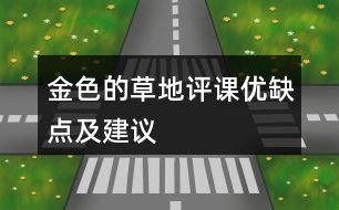 金色的草地評(píng)課優(yōu)缺點(diǎn)及建議