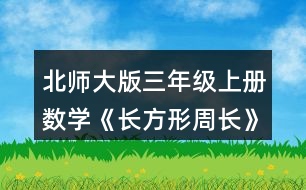 北師大版三年級(jí)上冊(cè)數(shù)學(xué)《長(zhǎng)方形周長(zhǎng)》 正方形的周長(zhǎng)該怎樣計(jì)算?量一量，算一算，說(shuō)說(shuō)你是怎么想的。