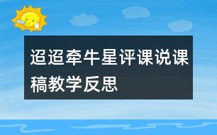 迢迢牽牛星評(píng)課說(shuō)課稿教學(xué)反思