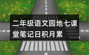 二年級(jí)語(yǔ)文園地七課堂筆記日積月累