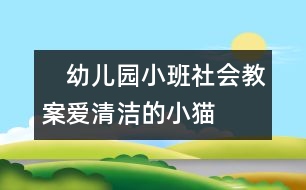 　幼兒園小班社會(huì)教案：愛清潔的小貓