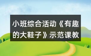 小班綜合活動(dòng)《有趣的大鞋子》示范課教案設(shè)計(jì)