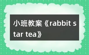 小班教案《rabbit star tea》