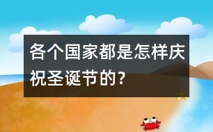 各個(gè)國家都是怎樣慶祝圣誕節(jié)的？