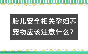 胎兒安全相關(guān)：孕婦養(yǎng)寵物應(yīng)該注意什么？