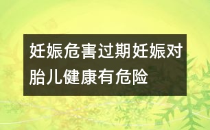 妊娠危害：過期妊娠對胎兒健康有危險