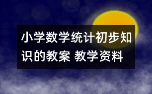 小學數(shù)學統(tǒng)計初步知識的教案 教學資料 教學設(shè)計