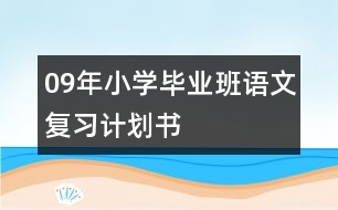 09年小學(xué)畢業(yè)班語文復(fù)習(xí)計(jì)劃書