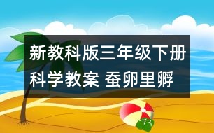 新教科版三年級下冊科學(xué)教案 蠶卵里孵出的新生命 教學(xué)設(shè)計—