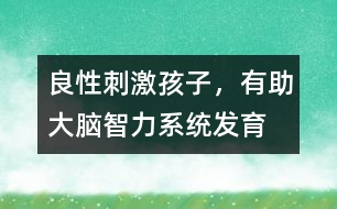 良性刺激孩子，有助大腦智力系統(tǒng)發(fā)育