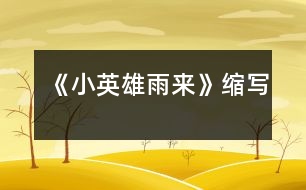 《小英雄雨來(lái)》縮寫(xiě)