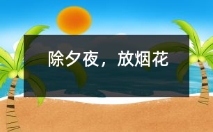 除夕夜，放煙花