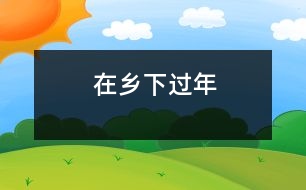 在鄉(xiāng)下過年