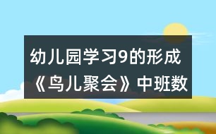 幼兒園學(xué)習(xí)9的形成《鳥兒聚會》中班數(shù)學(xué)教案反思