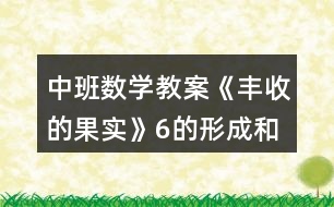 中班數(shù)學(xué)教案《豐收的果實(shí)》6的形成和守恒