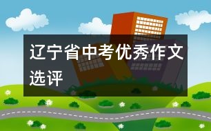 遼寧省中考優(yōu)秀作文選評