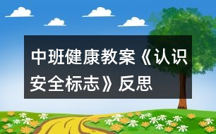 中班健康教案《認(rèn)識(shí)安全標(biāo)志》反思