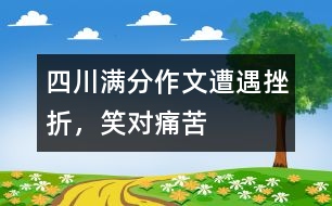 四川滿分作文：遭遇挫折，笑對痛苦