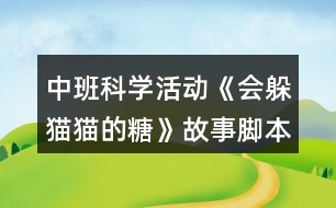 中班科學(xué)活動(dòng)《會(huì)躲貓貓的糖》故事腳本反思